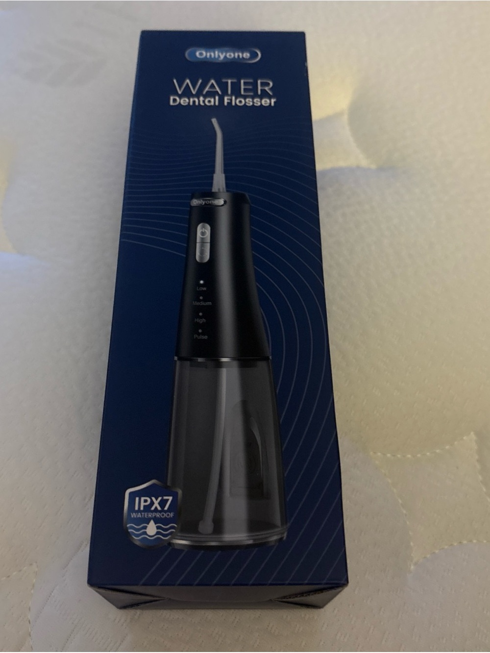 Onlyone Water Dental Flosser IPX7 Waterproof 300mL Tank RMS Pulse NIB